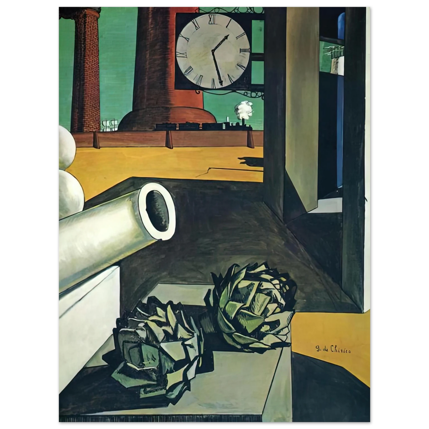 Giorgio de Chirico - THE CONQUEST OF THE PHILOSOPHER 1914 75x100 cm / 30x40inches Fine Art Poster