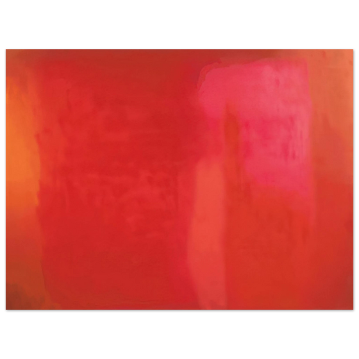 Esteban Vicente - RED FIELD 1972 75x100 cm / 30x40inches Fine Art Poster