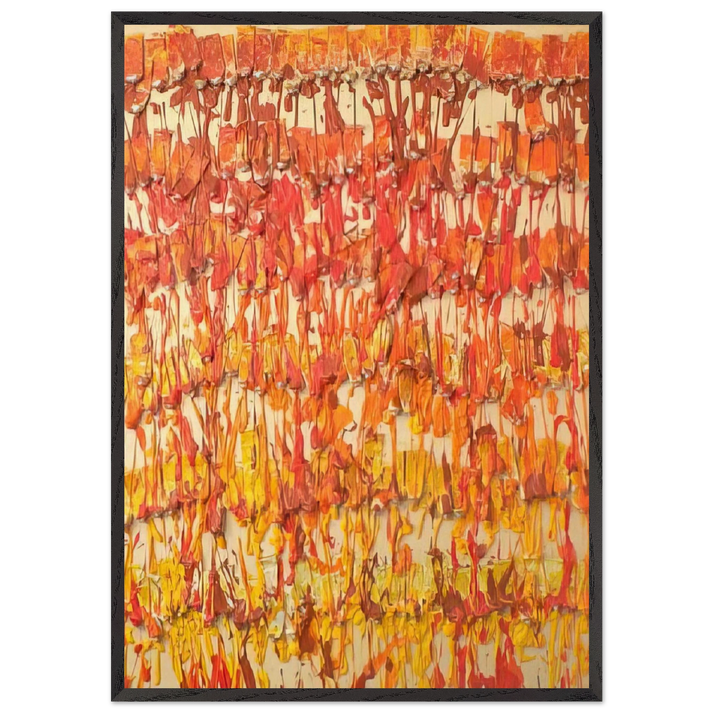 Dirty Painting - 1989 - Arman 70x100 cm / 28x40 inches Framed Art Print – Black Wooden Frame
