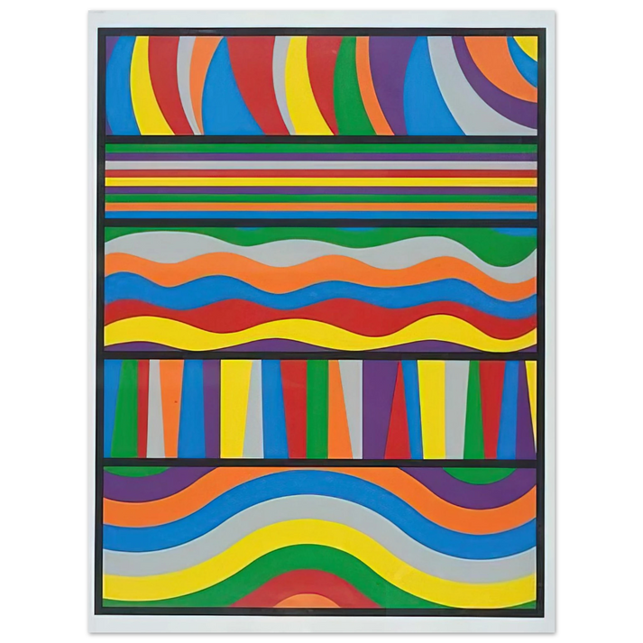 Sol LeWitt - Linear Composition 75x100 cm / 30x40inches Fine Art Poster