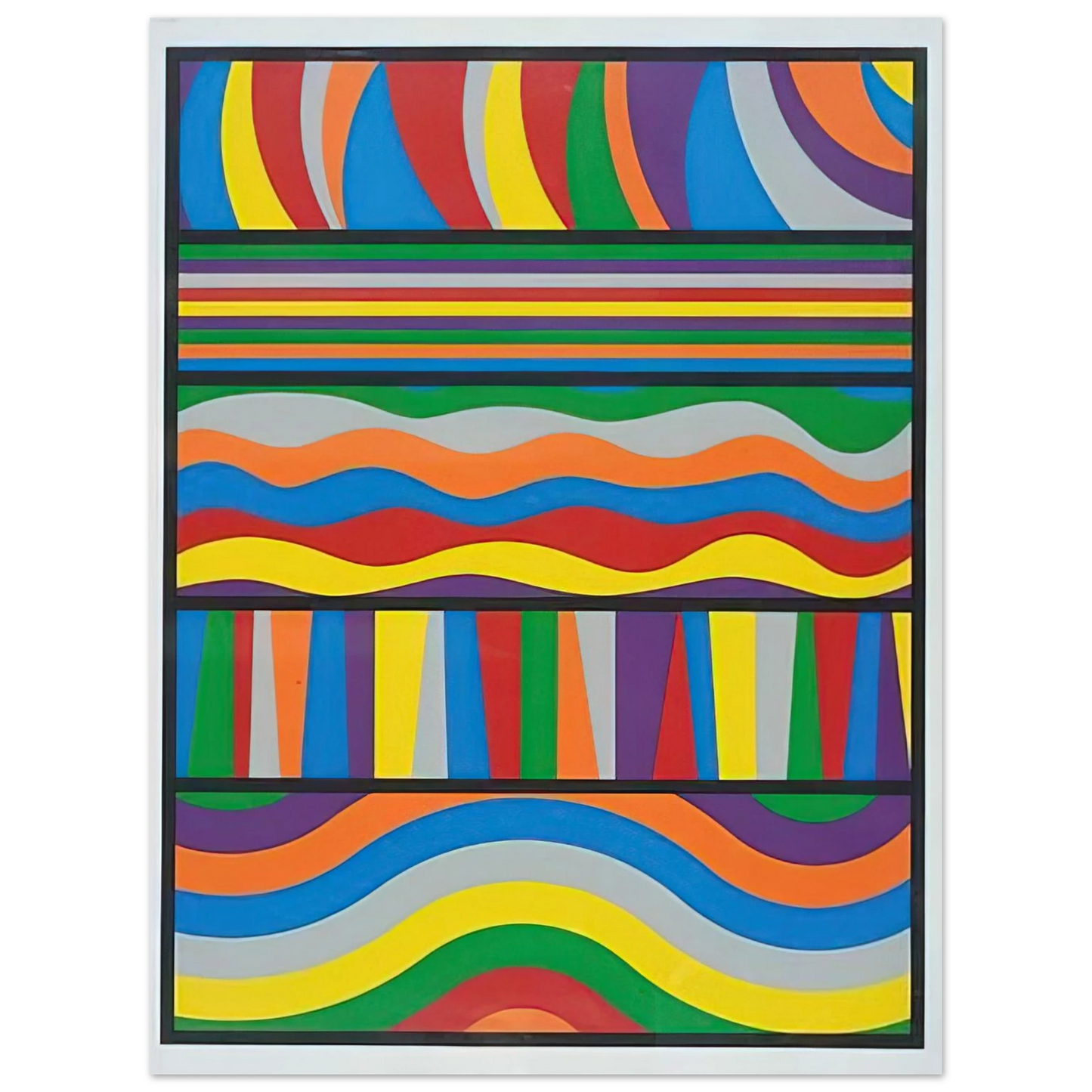 Sol LeWitt - Linear Composition 75x100 cm / 30x40inches Fine Art Poster