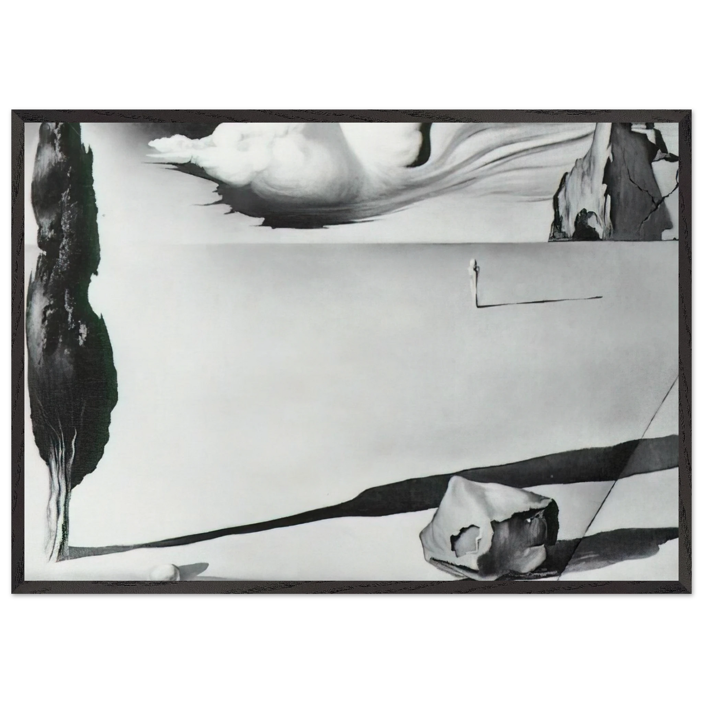 DESIGN FOR THE SET OF THE FILM SPELLBOUND - Salvador Dali 70x100 cm / 28x40 inches Framed Art Print – Black Wooden Frame