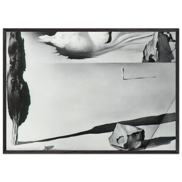 DESIGN FOR THE SET OF THE FILM SPELLBOUND - Salvador Dali 70x100 cm / 28x40 inches Framed Art Print – Black Wooden Frame