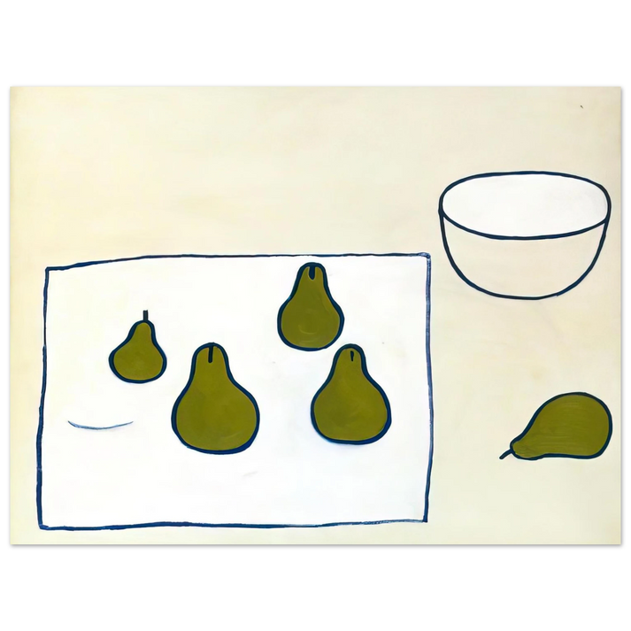 William Scott - Five Pears - 1976 75x100 cm / 30x40inches Fine Art Poster