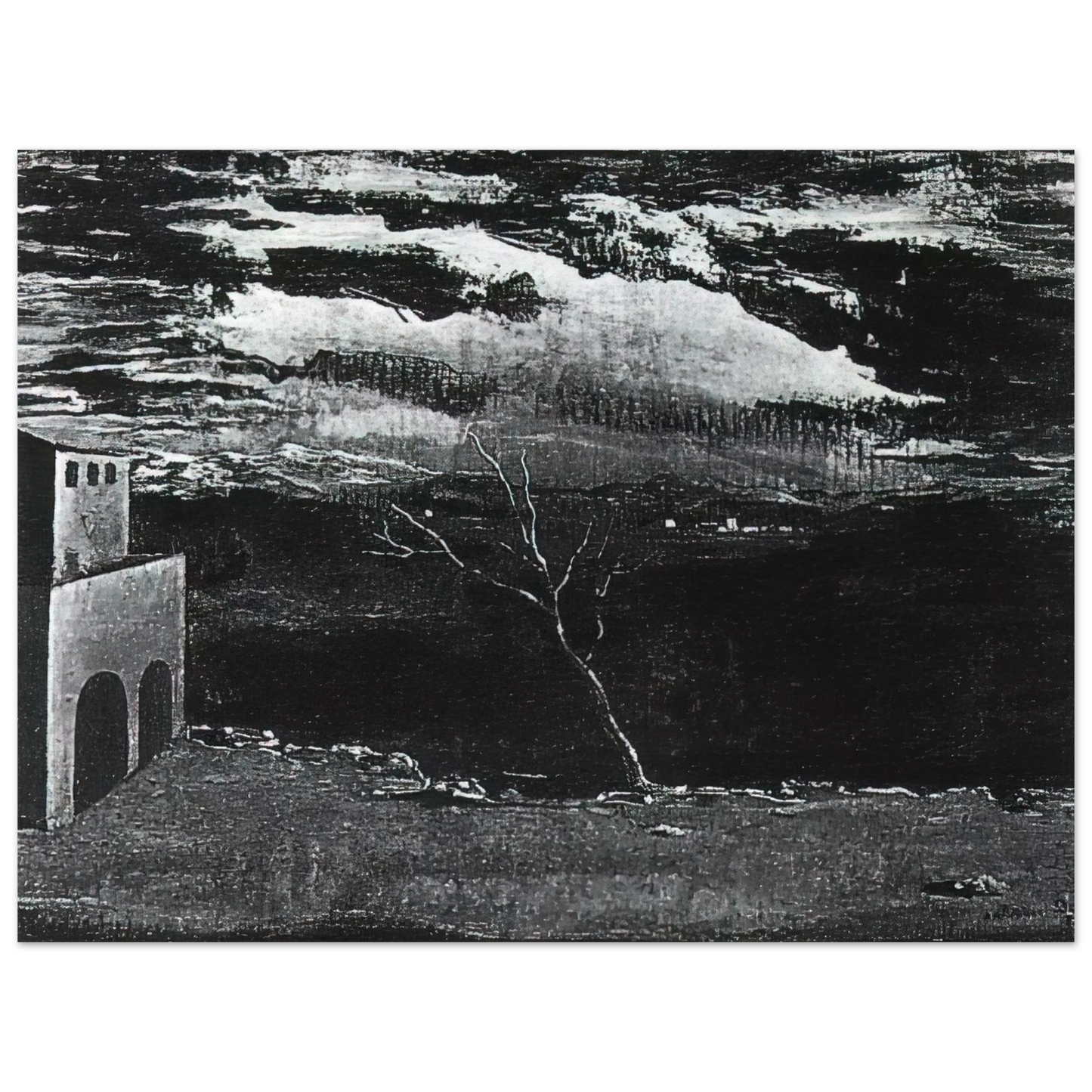 Salvador Dali - LANDSCAPE NEAR AMPURDAN 75x100 cm / 30x40inches Fine Art Poster