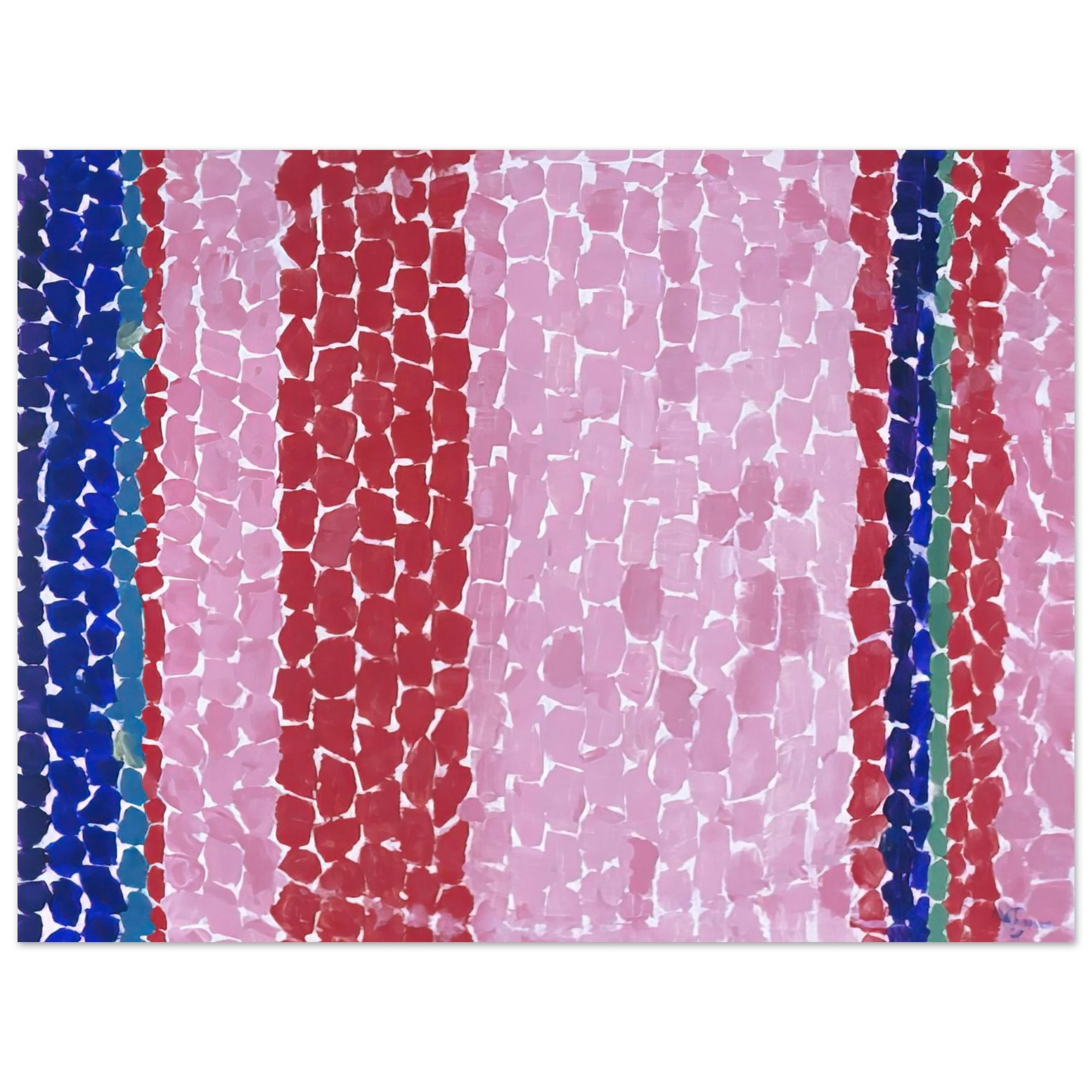 Alma Woodsey Thomas - A GLIMPSE OF MARS 1969 75x100 cm / 30x40inches Fine Art Poster