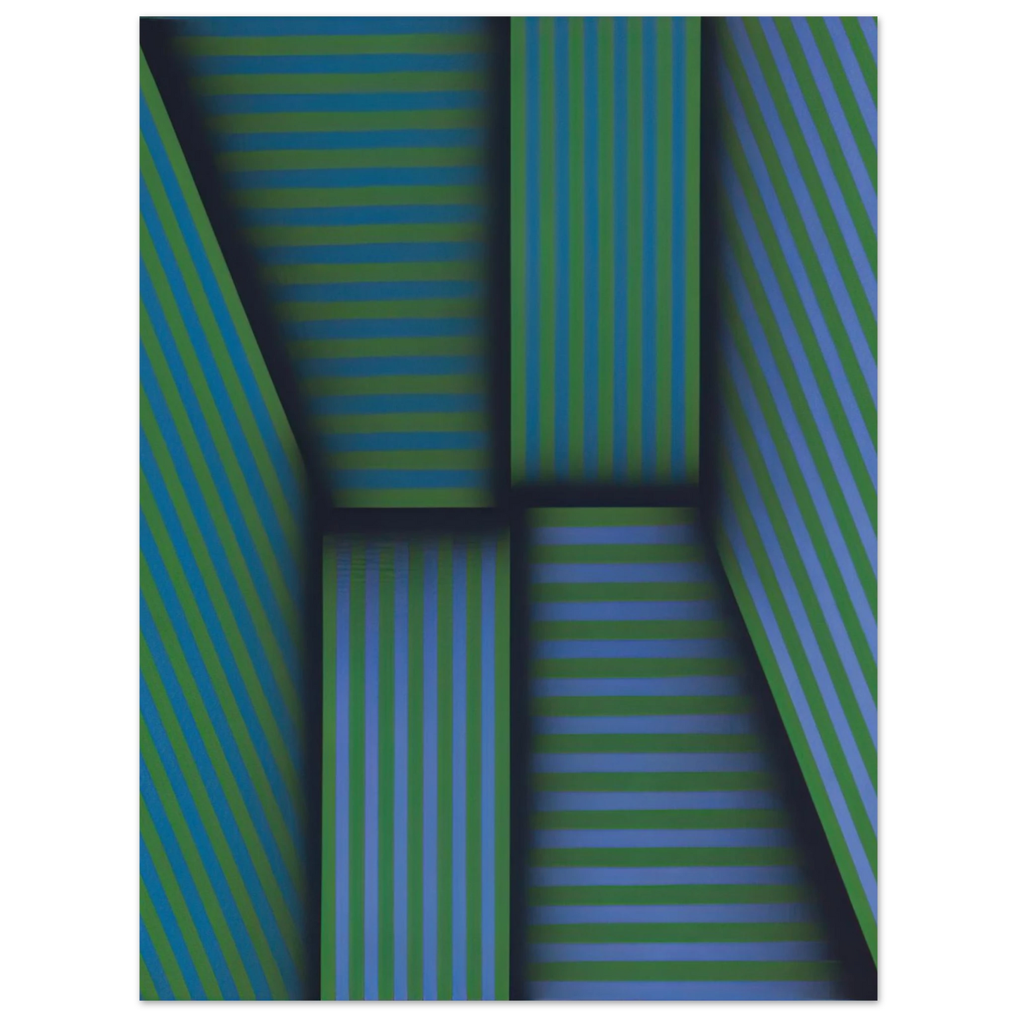Omar Rayo - Scarlatti's Garden - Op Art 75x100 cm / 30x40inches Fine Art Poster