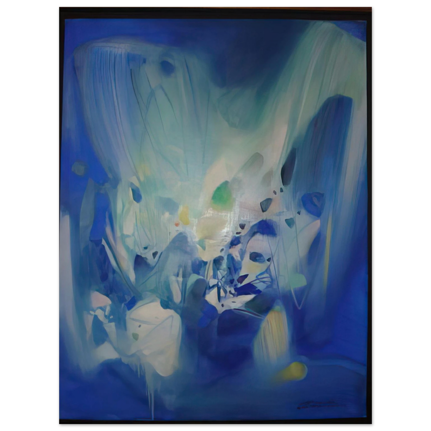 Chu teh Chun - DOMINANT BLEU 1990 75x100 cm / 30x40inches Fine Art Poster