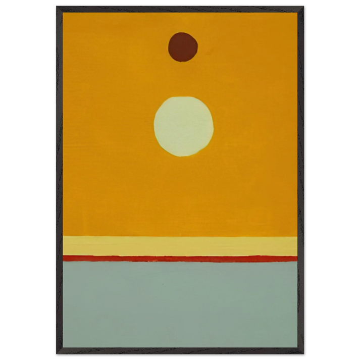 Untitled - 2014 - Etel Adnan 70x100 cm / 28x40 inches Framed Art Print – Black Wooden Frame