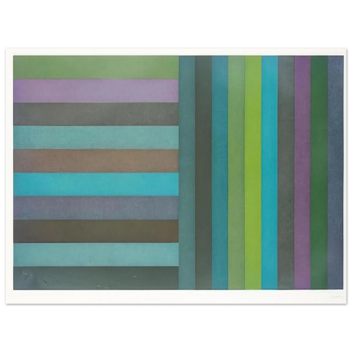 Sol LeWitt - Horizontal Colour Bands and Vertical Colour Bands I 75x100 cm / 30x40inches Fine Art Poster