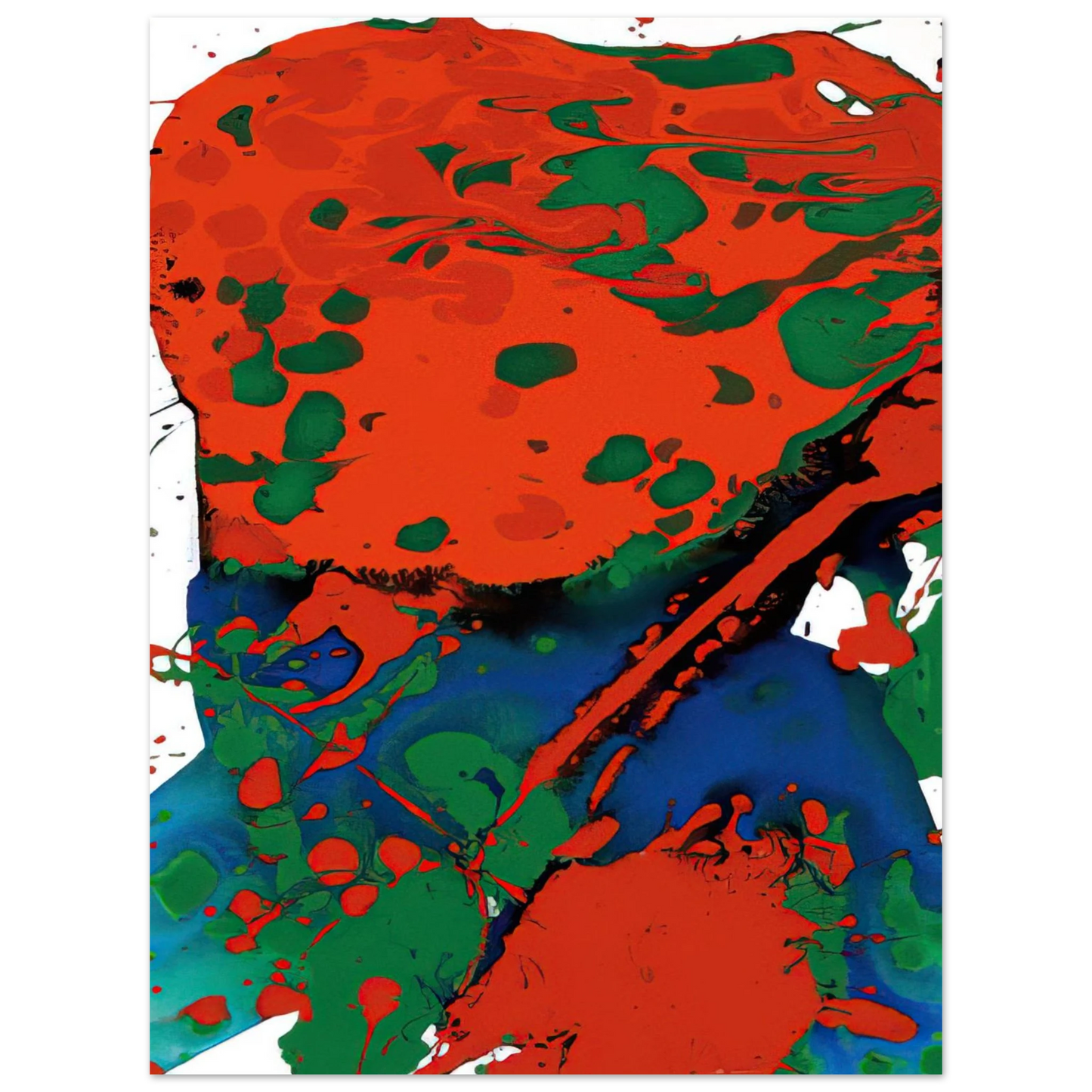 Sam Francis - Untitled SFP94-137 SFF 1807 75x100 cm / 30x40inches Fine Art Poster