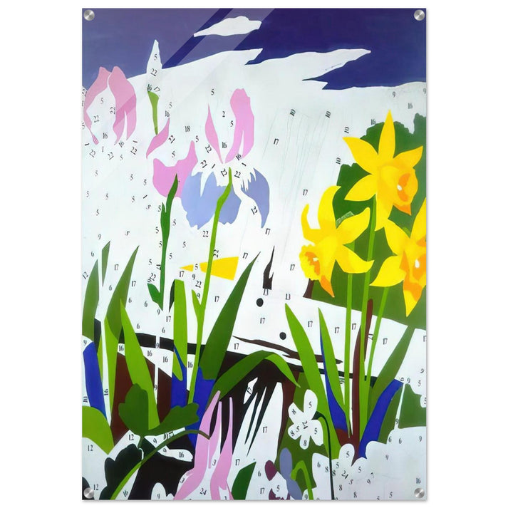 Do It Yourself Flowers - Andy Warhol Acrylic Print - 70x100 cm / 28x40″ inches