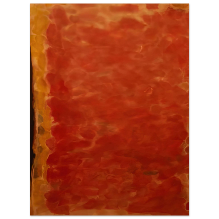 Sam Francis - Black and Red 75x100 cm / 30x40inches Fine Art Poster