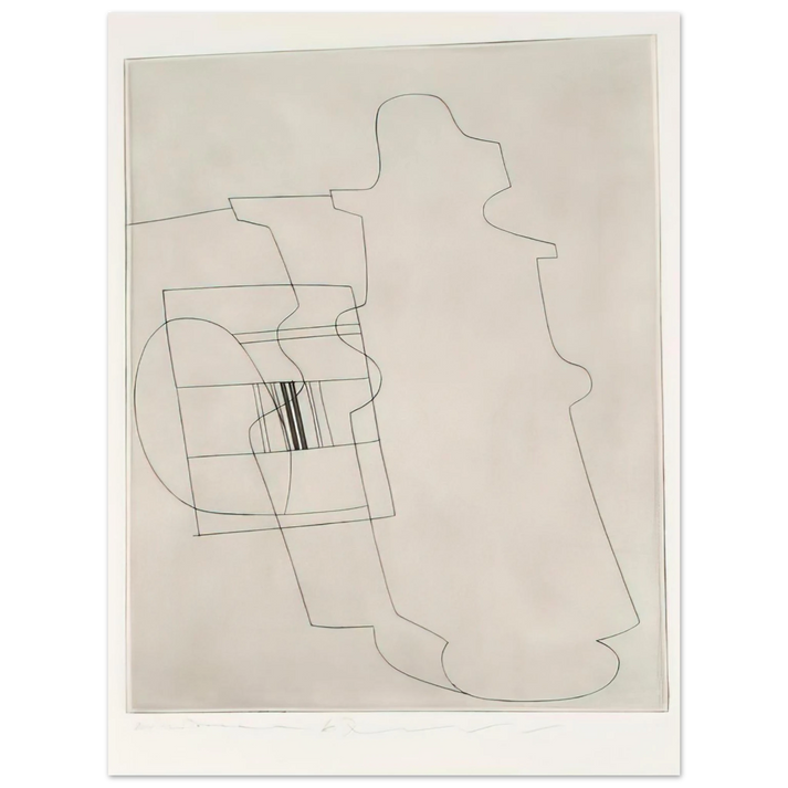 Ben Nicholson - Glass topped bottle - 1967 75x100 cm / 30x40inches Fine Art Poster