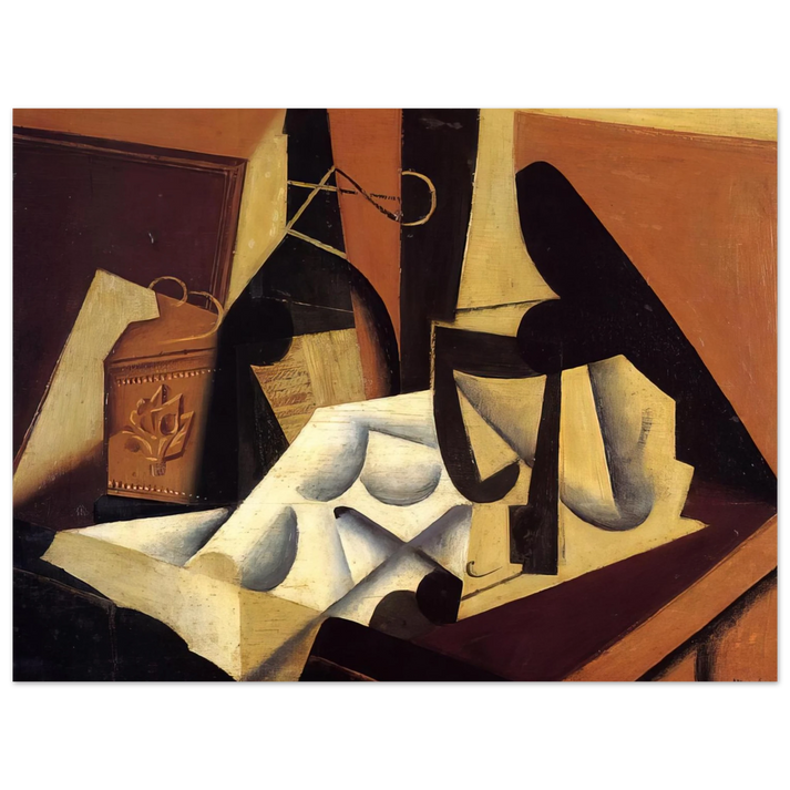 Juan Gris - STILL LIFE WITH WHITE TABLECLOTH 1916 75x100 cm / 30x40inches Fine Art Poster