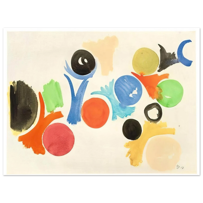Ernst Wilhelm Nay - Untitled - 1957 75x100 cm / 30x40inches Fine Art Poster