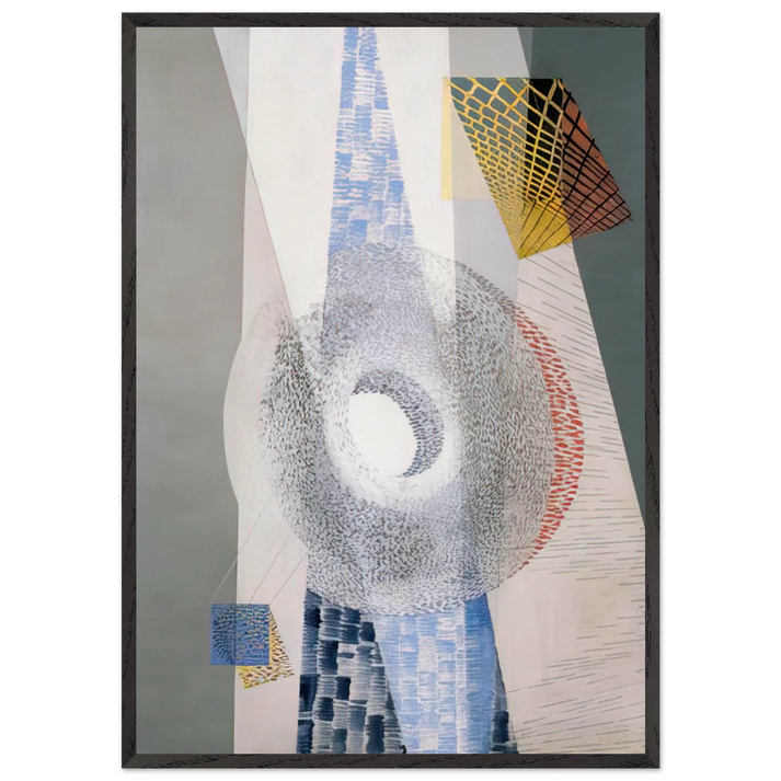 L CH - Laszlo Moholy-Nagy 70x100 cm / 28x40 inches Framed Art Print – Black Wooden Frame