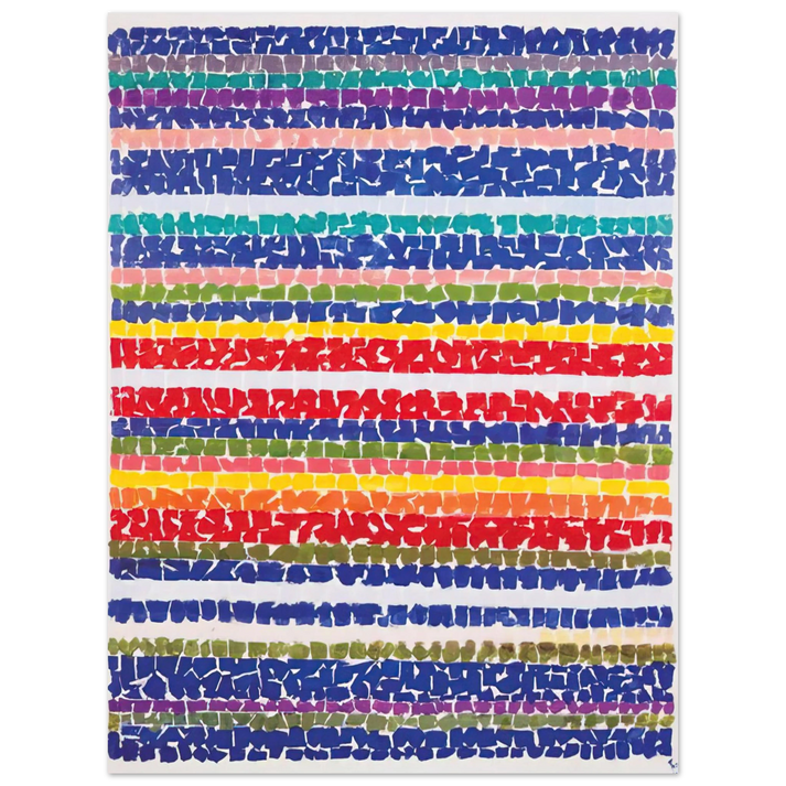 Alma Woodsey Thomas - AIR VIEW OF A SPRING NURSERY 1966 75x100 cm / 30x40inches Fine Art Poster