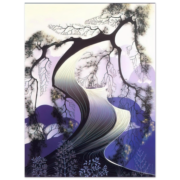 Eyvind Earle - Bonsai 75x100 cm / 30x40inches Fine Art Poster