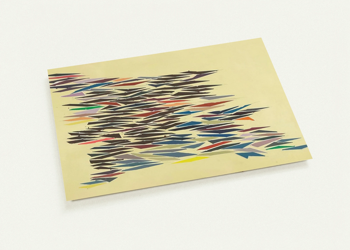 Colors with Yellow - Post-Painterly Abstraction By Robert Goodnough Pack of 10 Post Cards | Robert Goodnough Post Cards | A6 (10.5 x 14.8 cm) - 4.1 x 5.8 inches