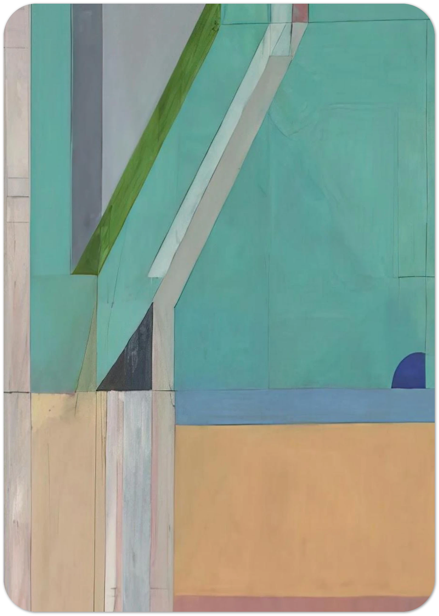 Ocean Park #40 By Richard Diebenkorn Pack of 10 Post Cards | Richard Diebenkorn Post Cards | A6 (10.5 x 14.8 cm) - 4.1 x 5.8 inches
