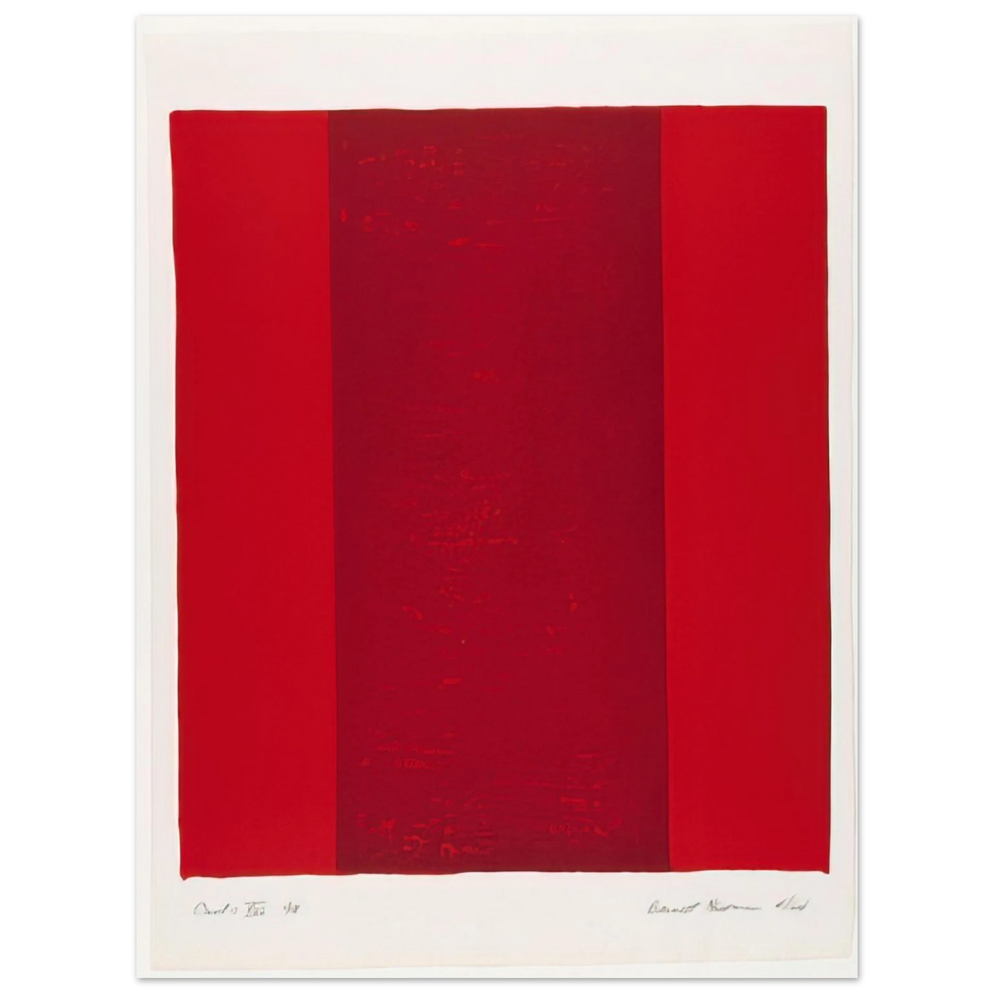 Barnett Newman - Canto XVI 75x100 cm / 30x40inches Fine Art Poster