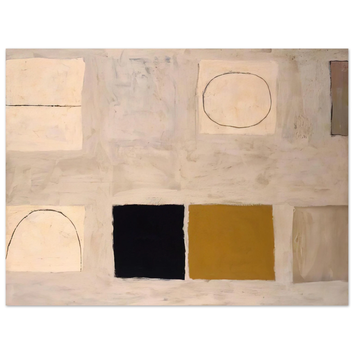 William Scott - Morning in Mykonos - 1960 75x100 cm / 30x40inches Fine Art Poster