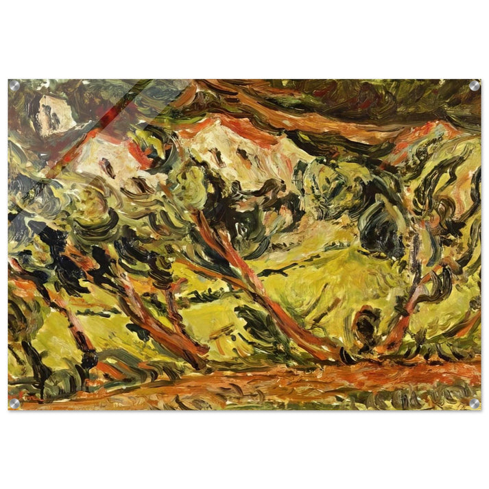 CERET LANDSCAPE 1 - Chaim Soutine Acrylic Print - 70x100 cm / 28x40″ inches
