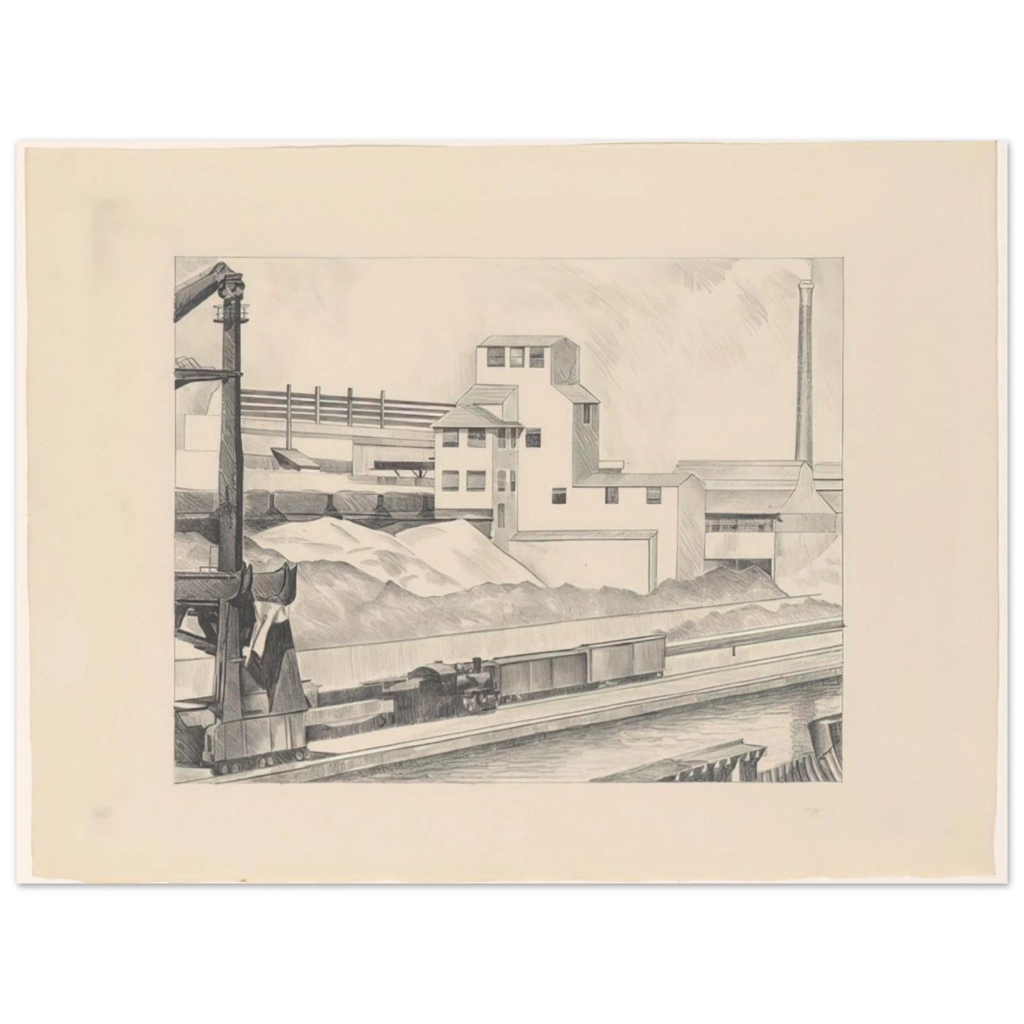 Charles Sheeler - Industrial Series, #1 - 1928 75x100 cm / 30x40inches Fine Art Poster