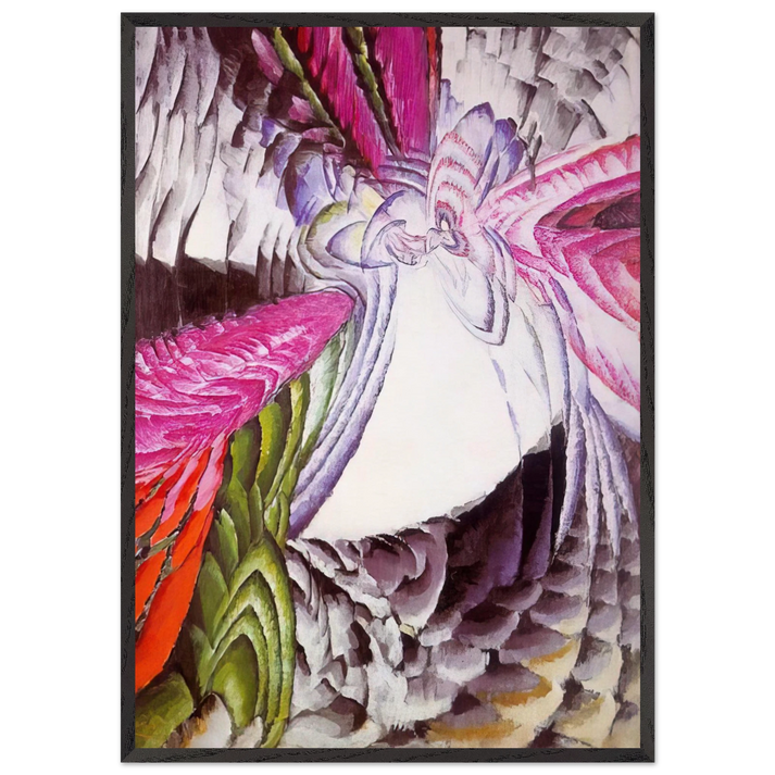 Organization of Graphic Motifs II - Frantisek Kupka 70x100 cm / 28x40 inches Framed Art Print – Black Wooden Frame