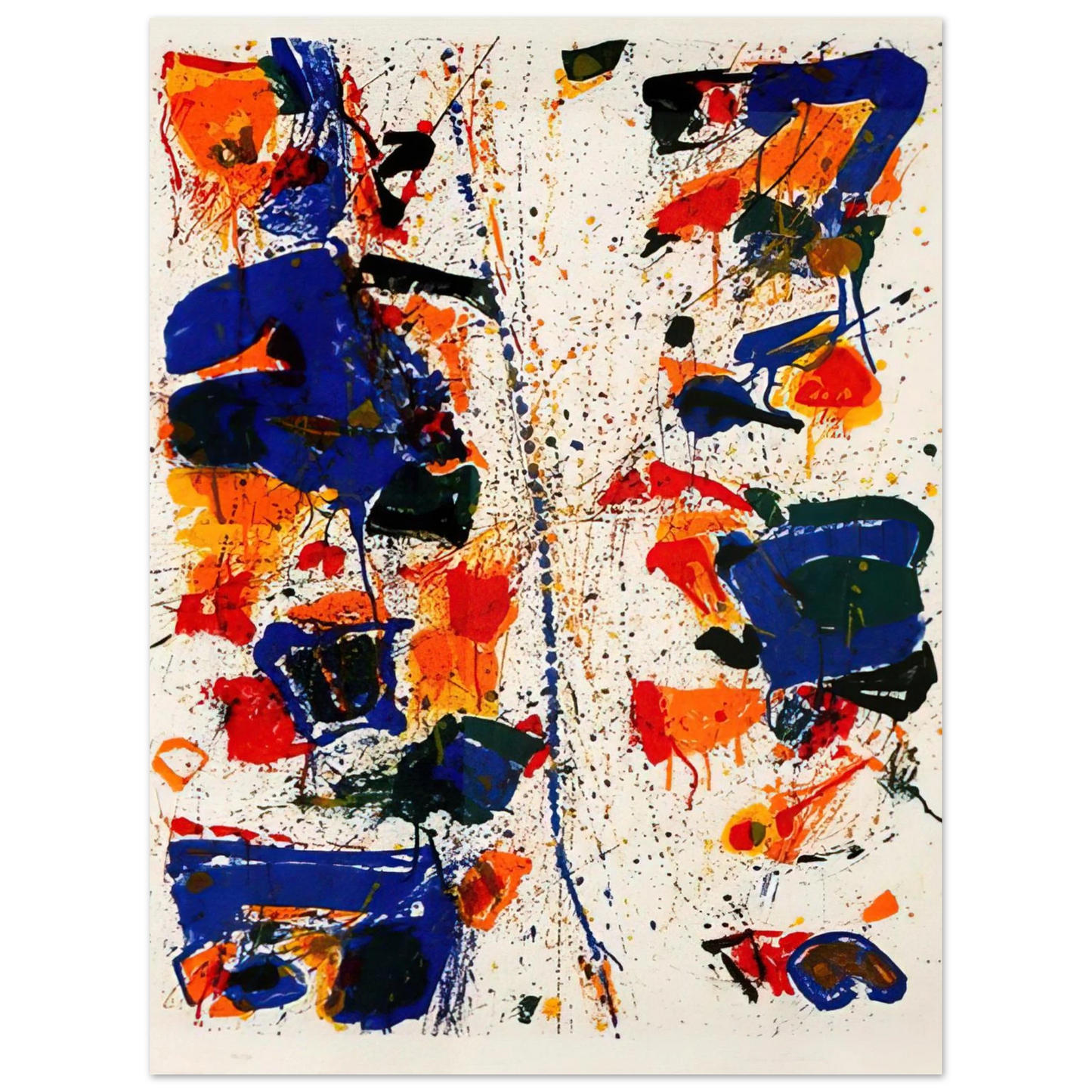 Sam Francis - The White Line 75x100 cm / 30x40inches Fine Art Poster