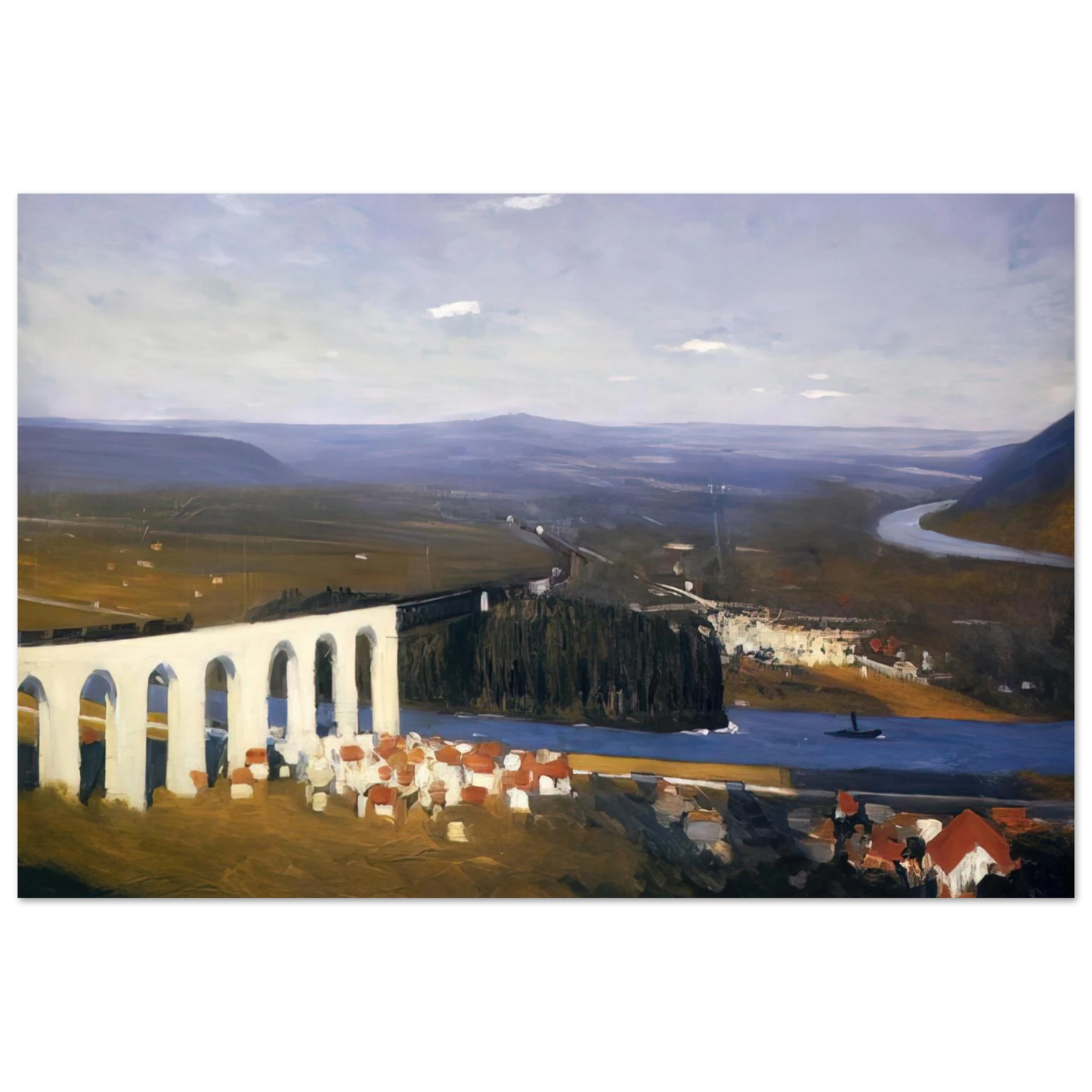 Edward Hopper - Valley of the Seine Fine Art Poster