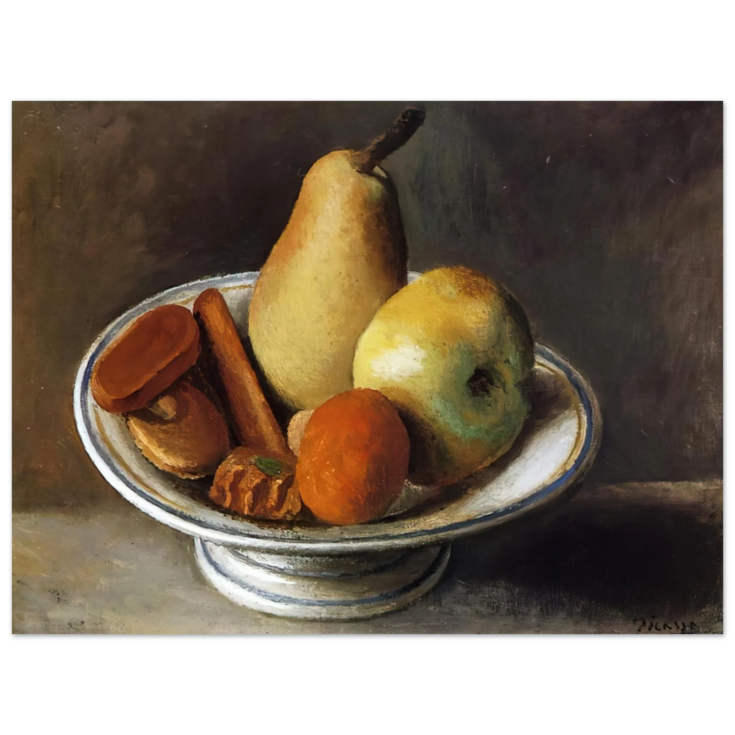 Pablo Picasso - Fruit Bowl with Fruit - 1918 75x100 cm / 30x40inches Fine Art Poster
