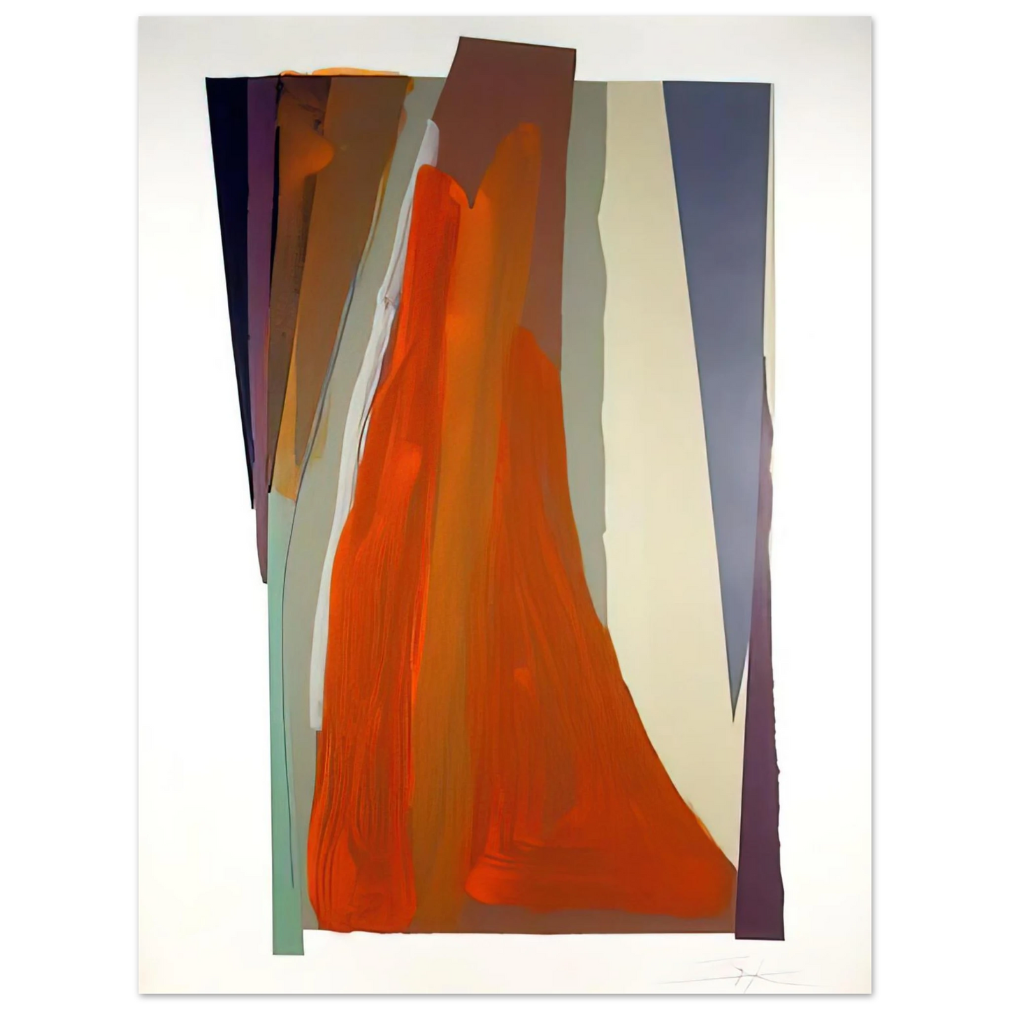 Larry Zox - Untitled 9 - 1979 75x100 cm / 30x40inches Fine Art Poster