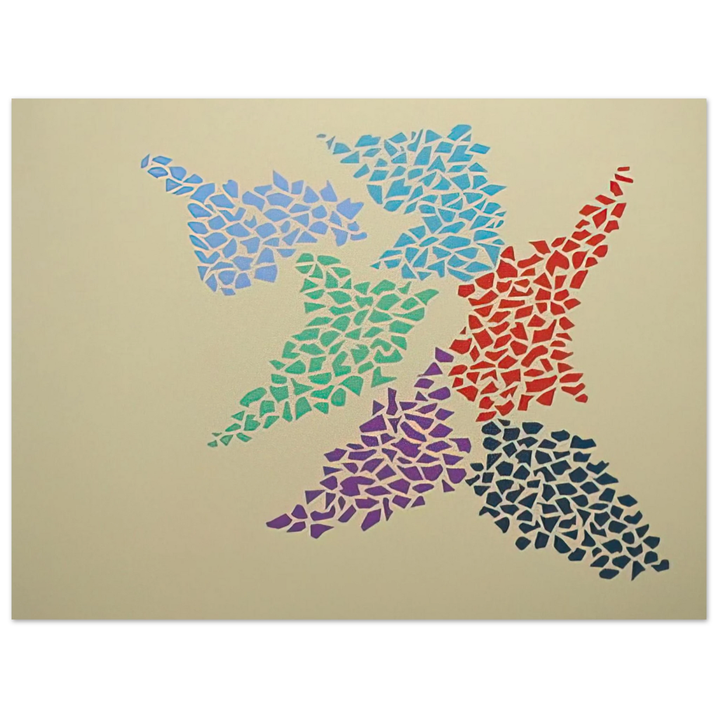Robert Goodnough - Confetti Pattern - 1973 75x100 cm / 30x40inches Fine Art Poster
