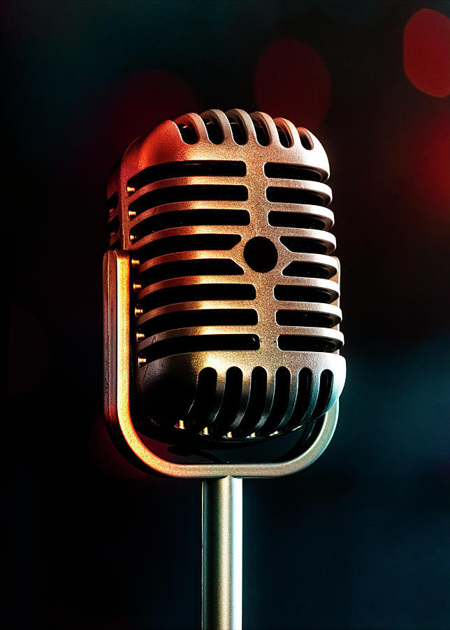 Old School Microphone Art Print | Premium Fine Art Print | RedKalion