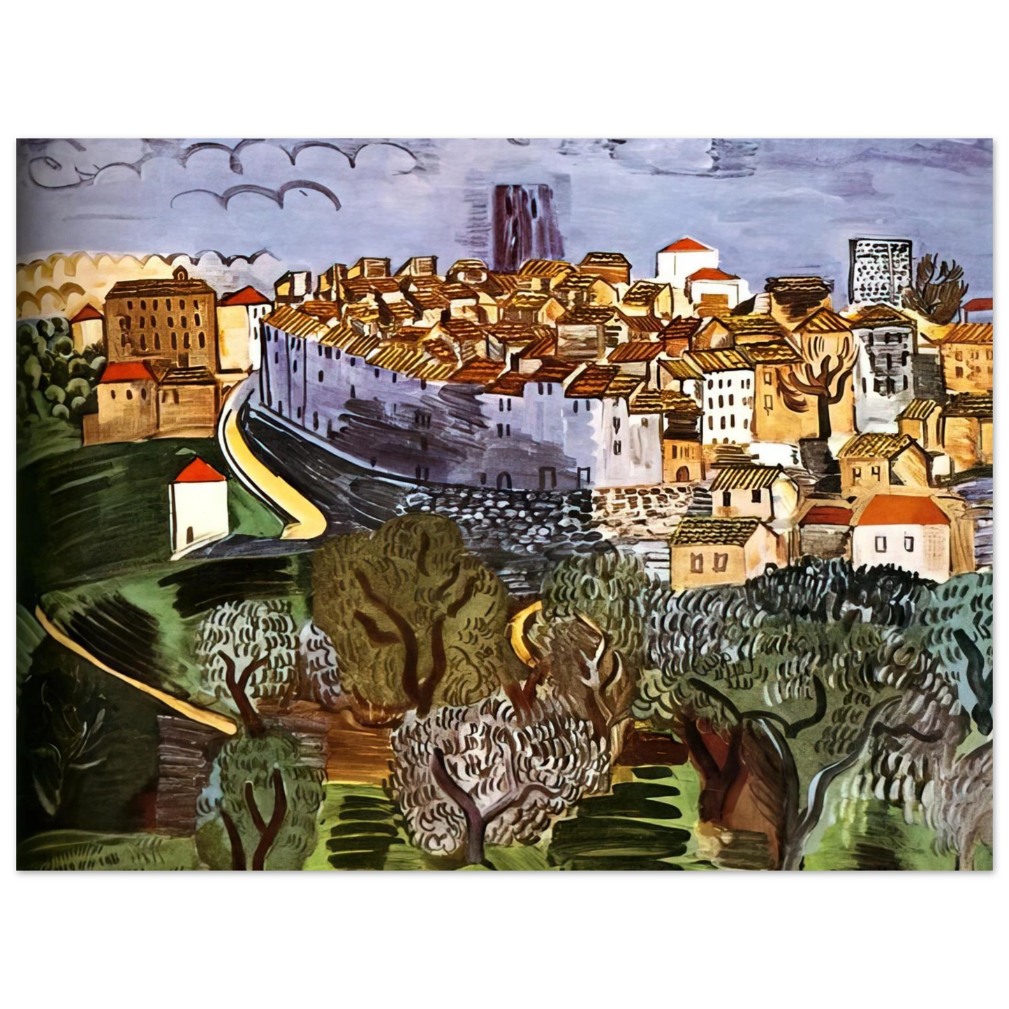 Raoul Dufy - VENCE 1923 75x100 cm / 30x40inches Fine Art Poster