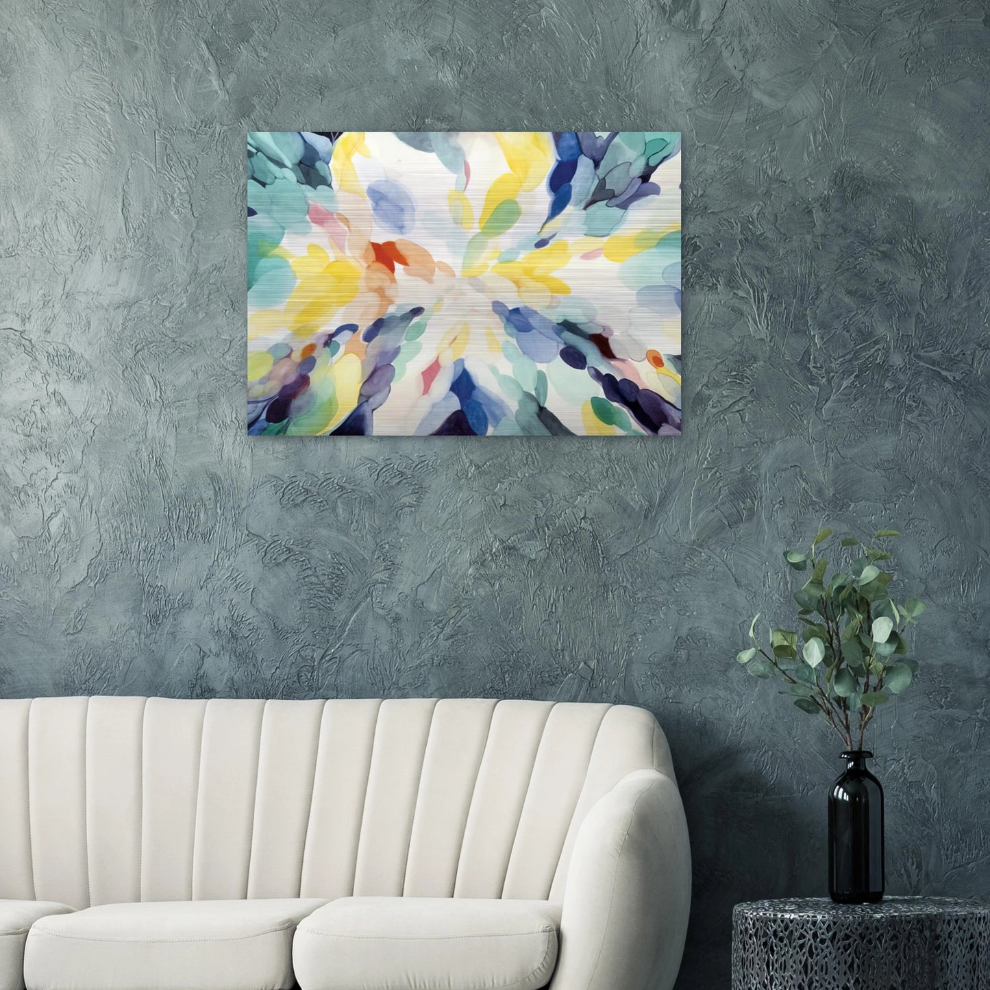 Wheel of Day - Alice Baber Brushed Aluminum Print - 70x100 cm / 28x40 inches | Alice Baber Aluminum Print | Alice Baber Prints