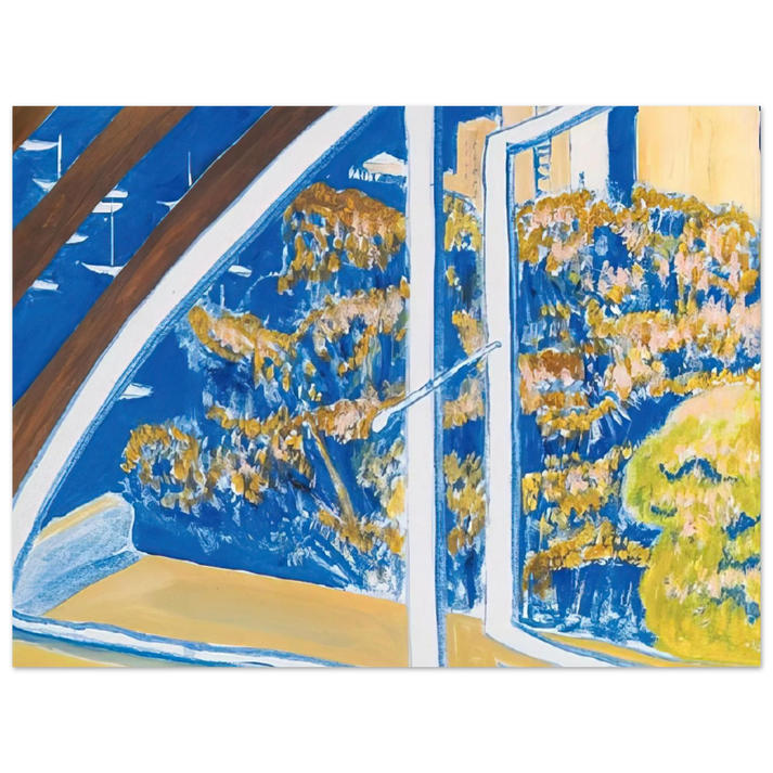 Brett Whiteley - The Window, Lavender Bay - 1980 75x100 cm / 30x40inches Fine Art Poster