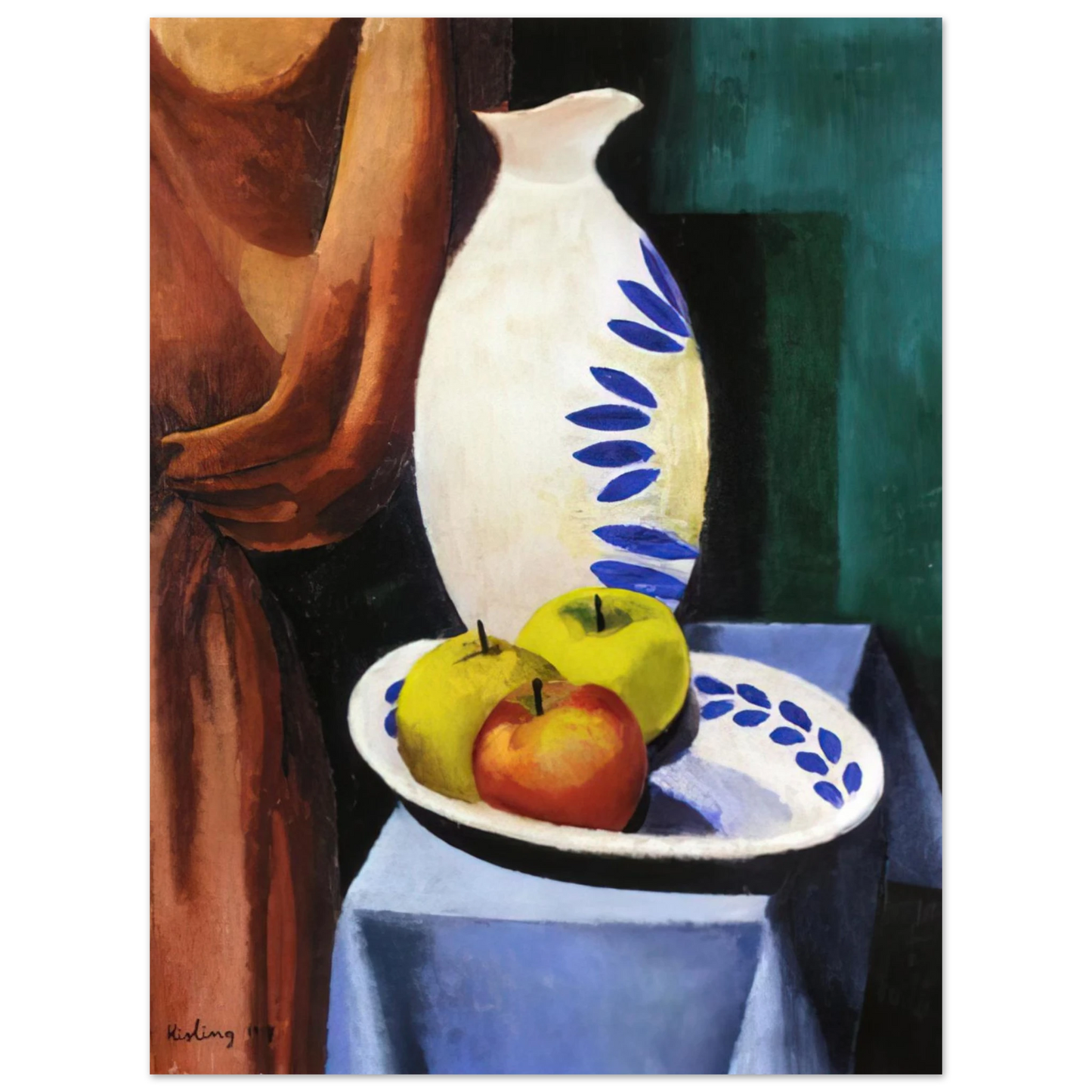 Moise Kisling - STILL LIFE WITH WHITE PITCHER 1917 75x100 cm / 30x40inches Fine Art Poster