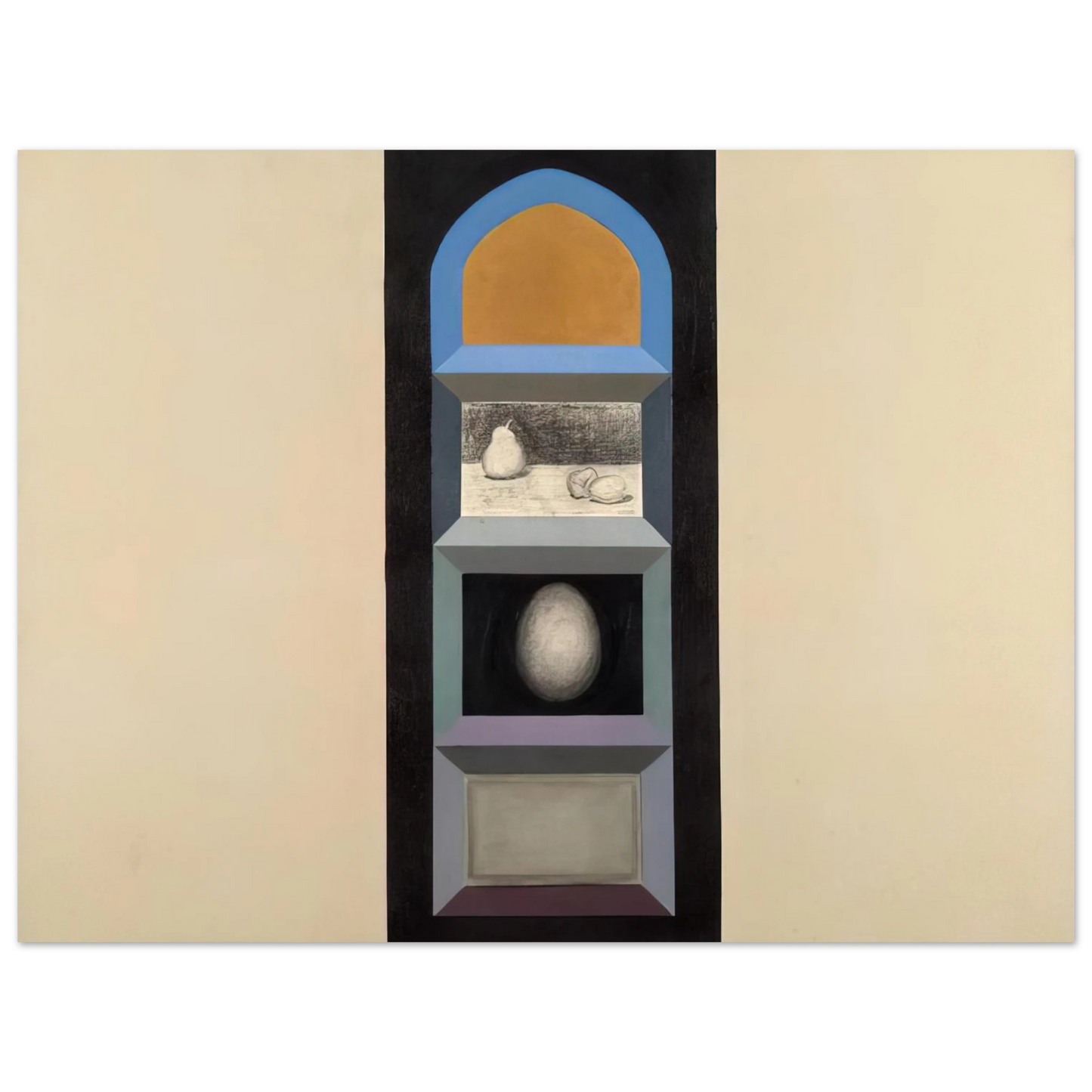 Miriam Schapiro - Shrine for R.K. II, 1963 - Feminist Art 75x100 cm / 30x40inches Fine Art Poster