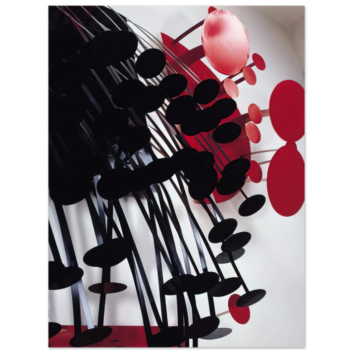 Lygia Pape - Amazonia Black and Red - 1989 75x100 cm / 30x40inches Fine Art Poster