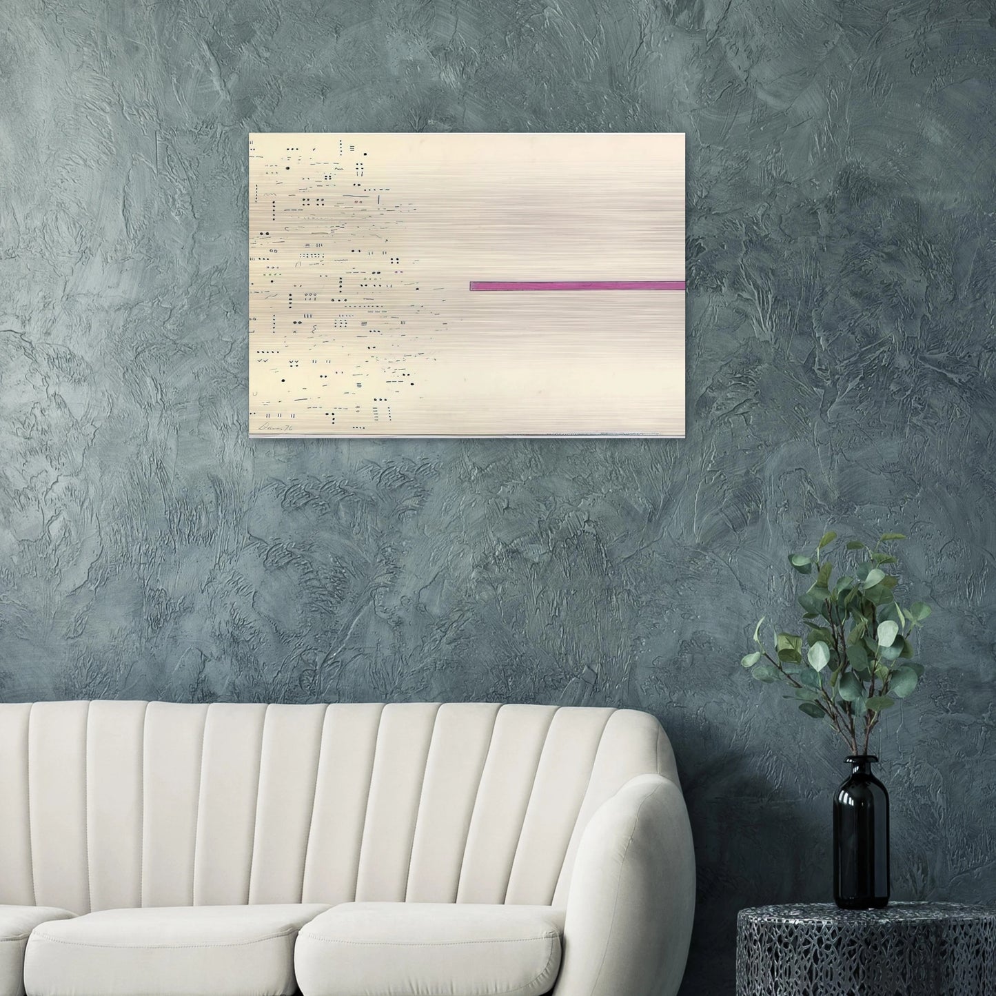Untitled - 1976 - Gene Davis Brushed Aluminum Print - 70x100 cm / 28x40 inches | Gene Davis Aluminum Print | Gene Davis Prints
