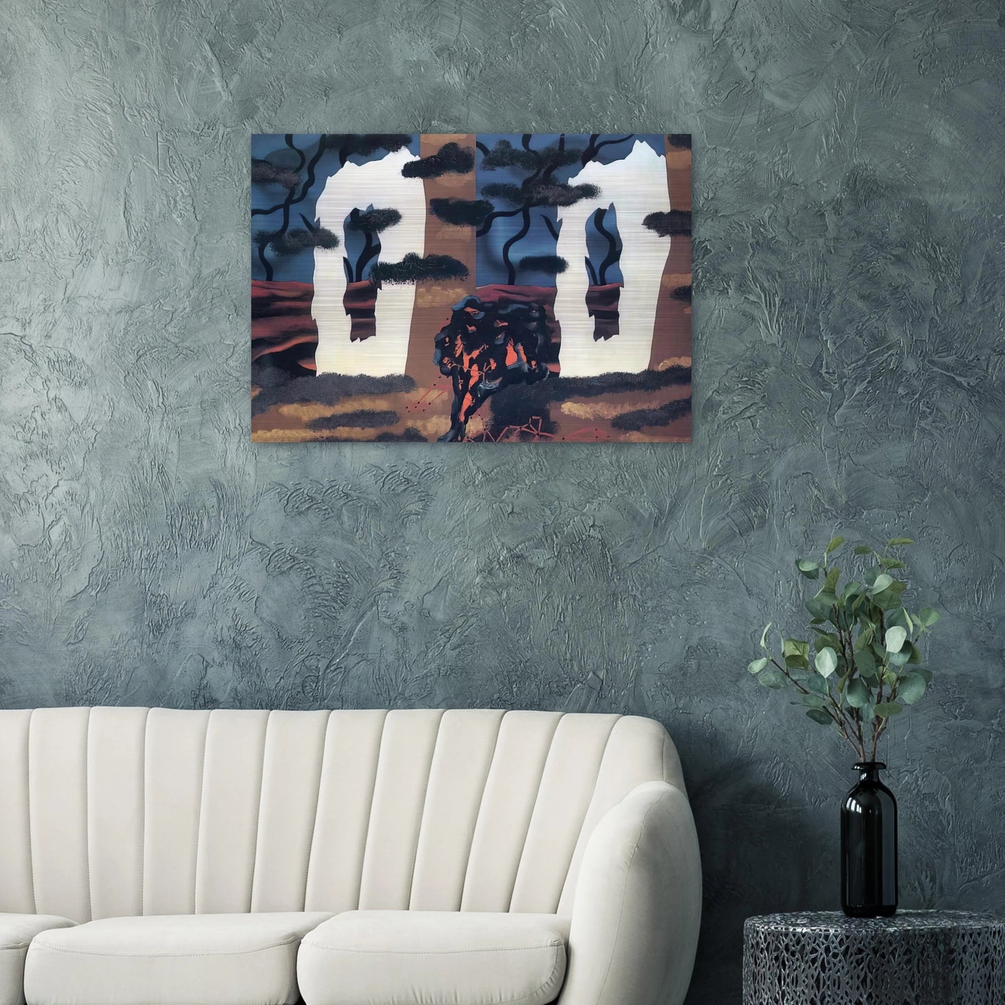 A TASTE OF THE INVISIBLE 1927 - Rene Magritte Brushed Aluminum Print - 70x100 cm / 28x40 inches | Rene Magritte Aluminum Print | Rene Magritte Prints