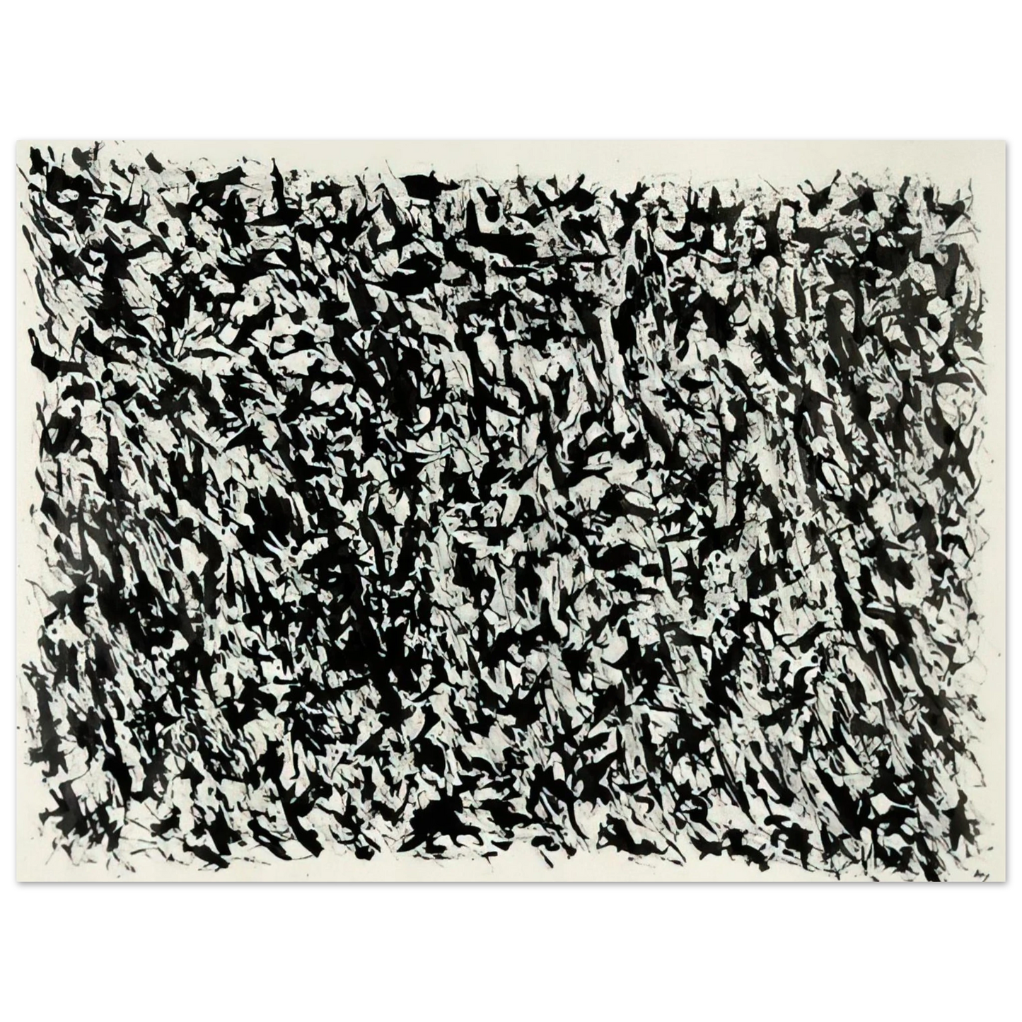 Henri Michaux - Composition - Tachisme 75x100 cm / 30x40inches Fine Art Poster