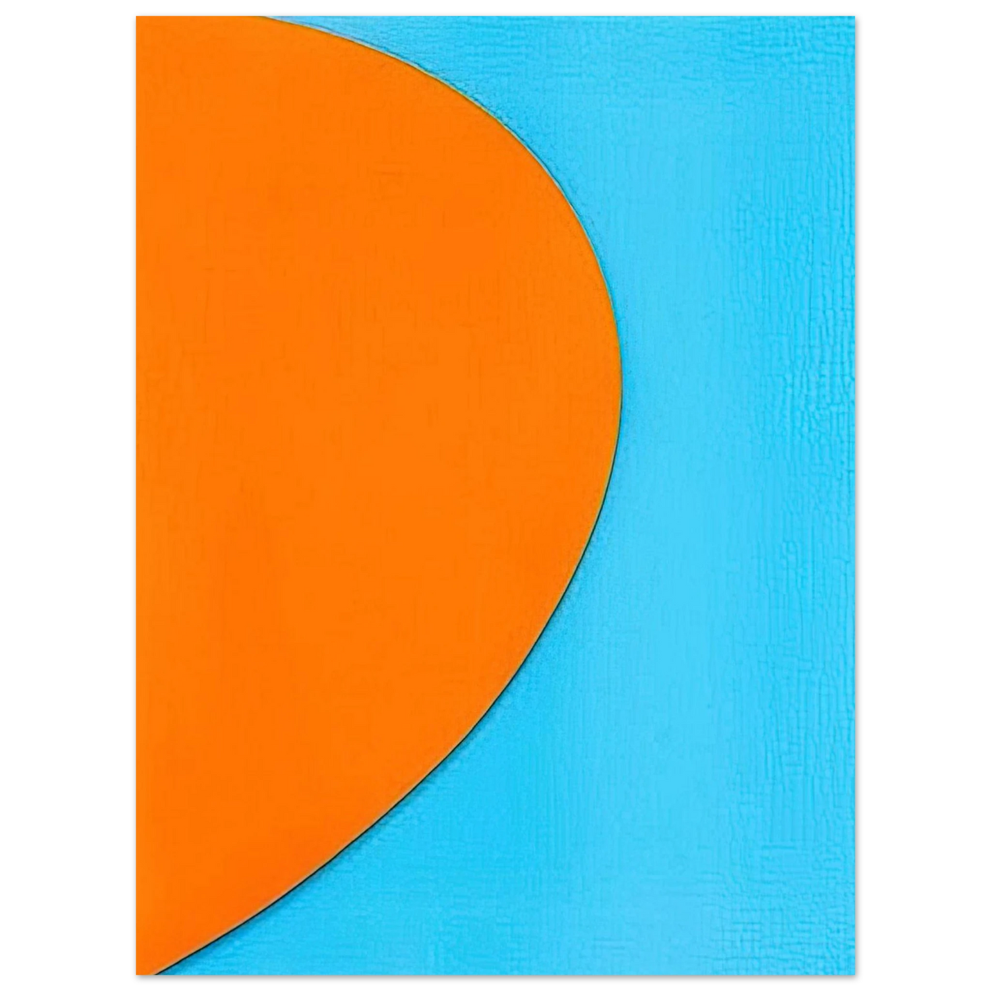 Ellsworth Kelly - Orange Relief with Blue 75x100 cm / 30x40inches Fine Art Poster