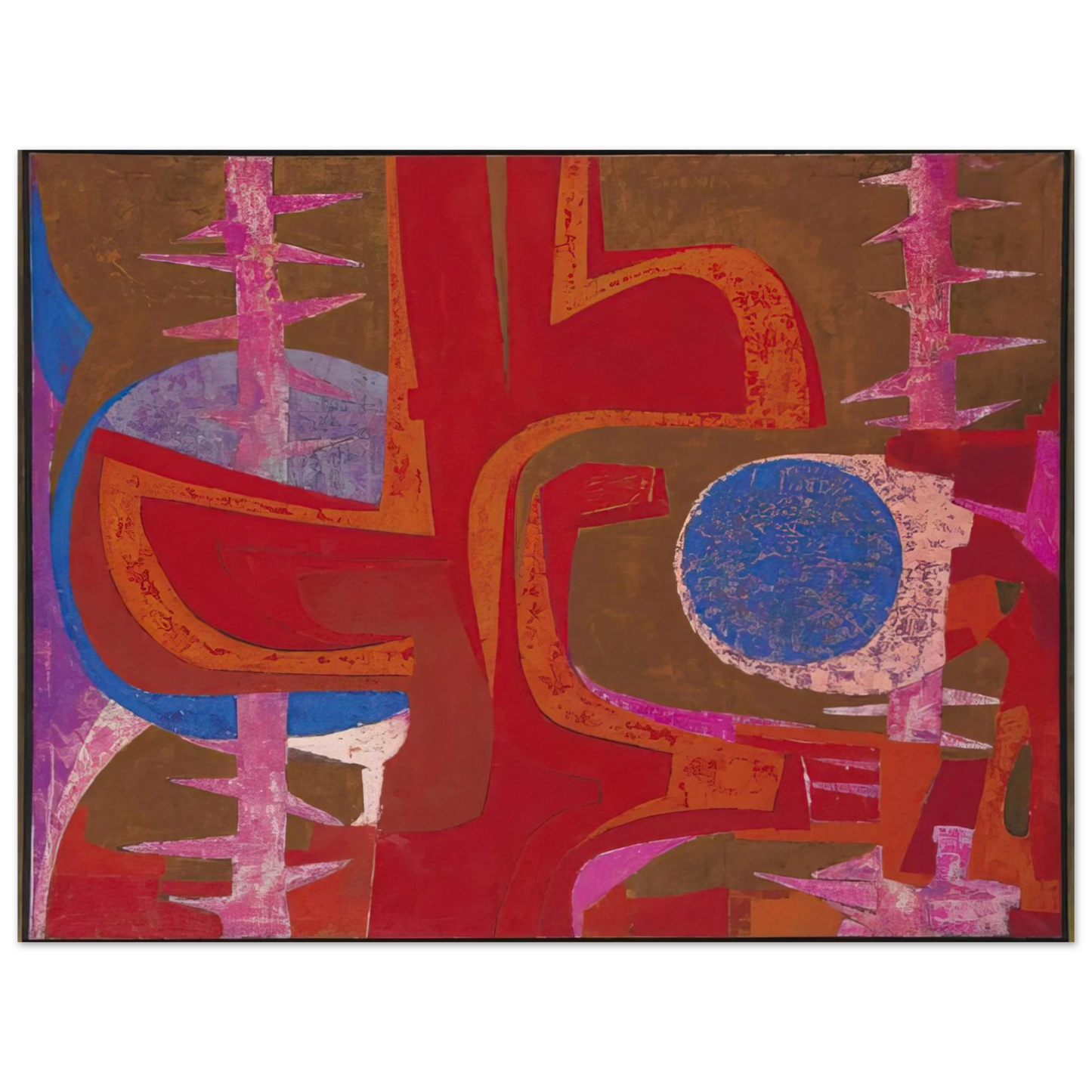 Pedro Coronel - Sobre la tumba de Justino 75x100 cm / 30x40inches Fine Art Poster