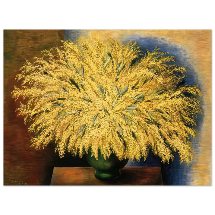Moise Kisling - GRAND BOUQUET OF MIMOSA 1942 75x100 cm / 30x40inches Fine Art Poster