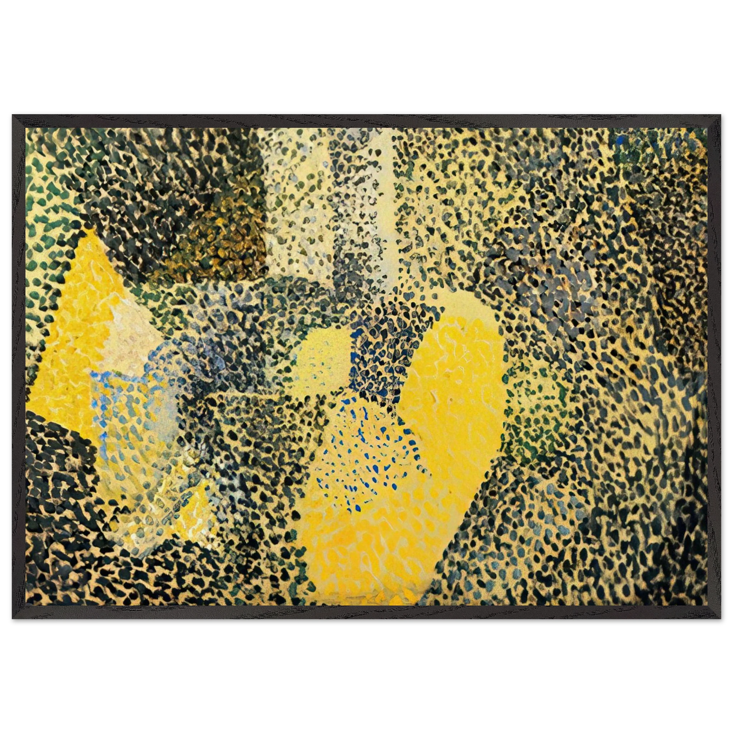 MADRID ARCHITECTURE AND POPLARS - Salvador Dali 70x100 cm / 28x40 inches Framed Art Print – Black Wooden Frame