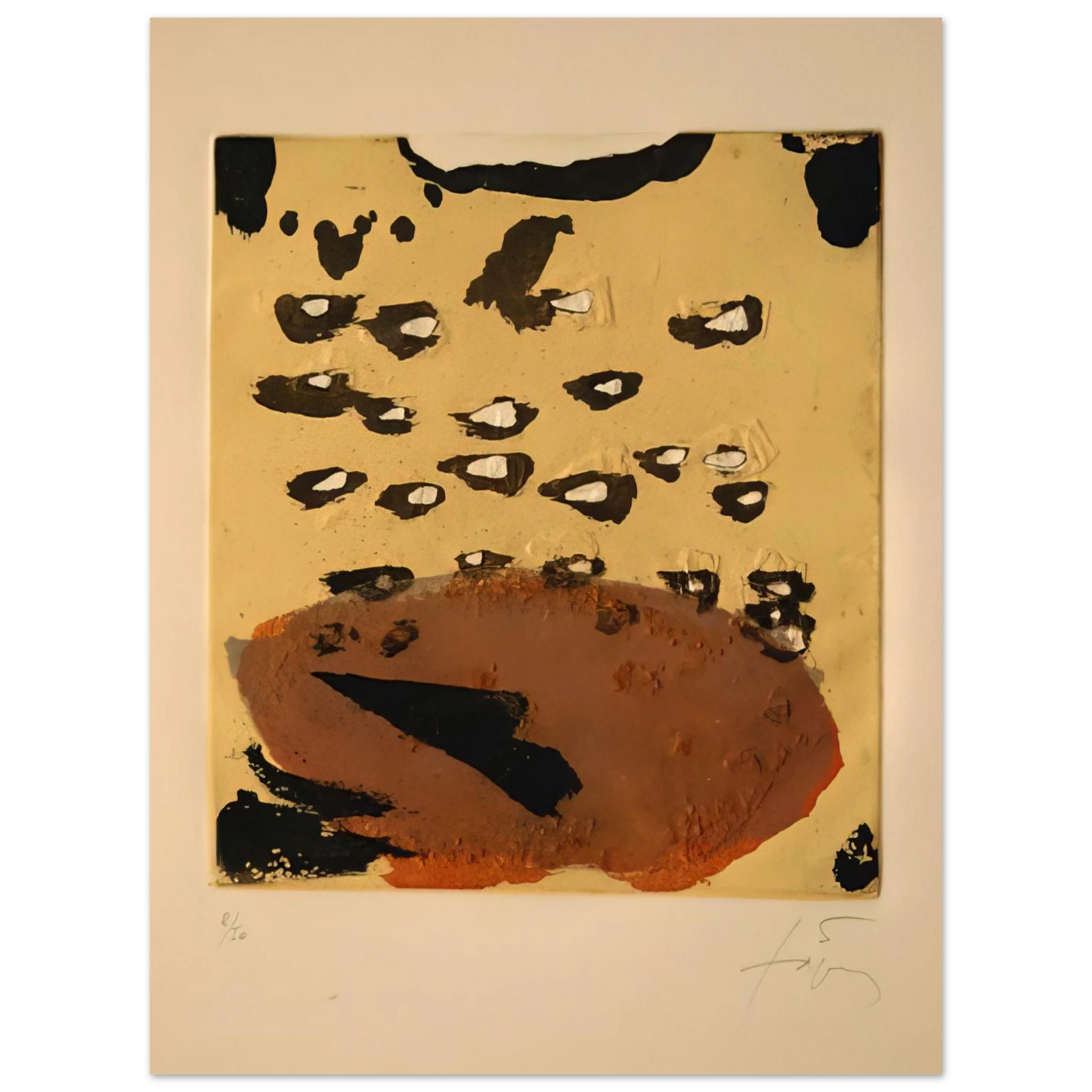 Antoni Tapies - REPLIQUER II 1981 75x100 cm / 30x40inches Fine Art Poster